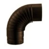 Coude En Acier émaillé Plissé Marron 90° Et De Diamètre 150 Mm - POUJOULAT - 56150341