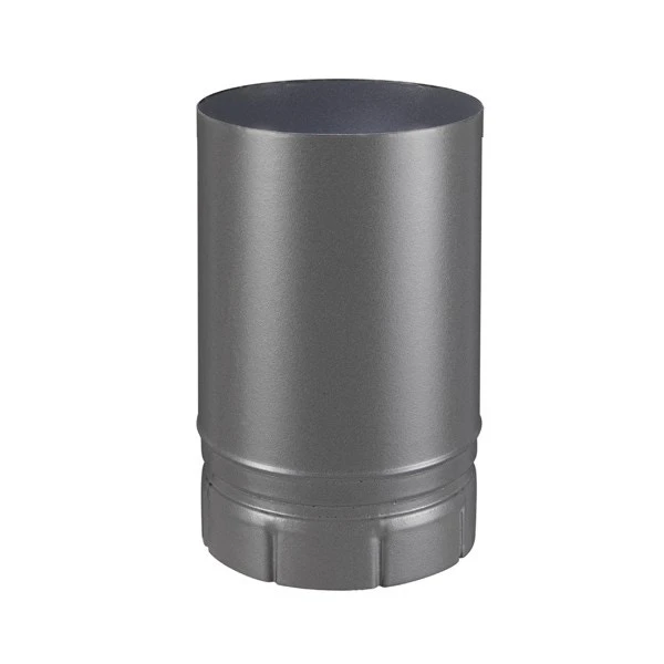 Tuyau émaillé Gris Mat 25 Cm De Long Et 140 Mm De Diamètre - POUJOULAT - 58140003 3 Tuyau émaillé Gris Mat 25 Cm De Long Et 140 Mm De Diamètre - POUJOULAT - 58140003