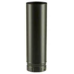 Tuyau émaillé Noir Mat 50 Cm De Long Et 200 Mm De Diamètre - POUJOULAT - 58200904