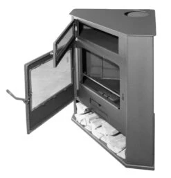 Poêle à Bois D'angle Avec Four - JUAN PANADERO R5 HORNO - 8 Kw -MODERNA Soldes Magasin r5 horno 2
