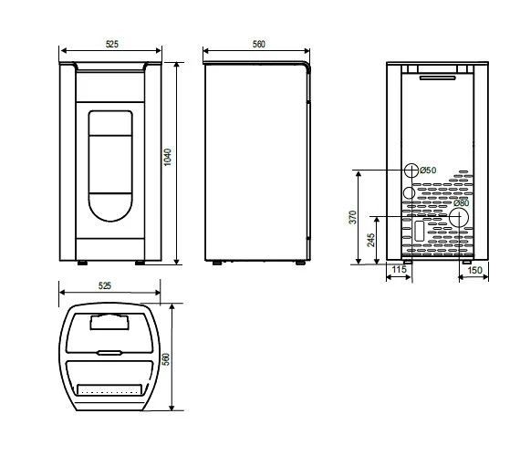 Poêle à Granulés étanche SUPRA ALIX 7 KW Blanc 4 Poêle à Granulés étanche SUPRA ALIX 7 KW Blanc – Image 2